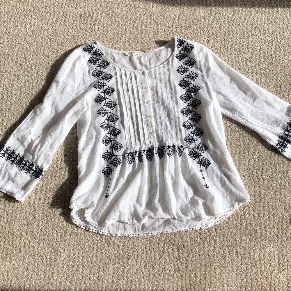D&S BOHEMIAN TOP SIZE M RALPH LAUREN - Picture 1 of 7